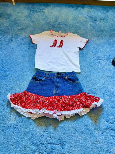 Gonna top fazzoletto - e, jeans