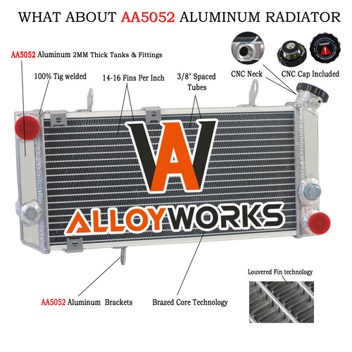 Aluminium radiateur pour 1998 - pour,