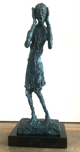 Der schrei scultura bronzo - der,