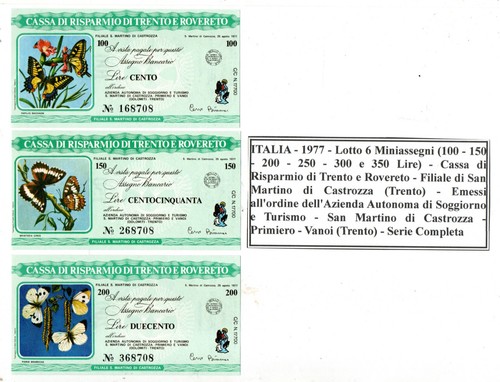 Italia 1977 lotto 6 mini - 1977,