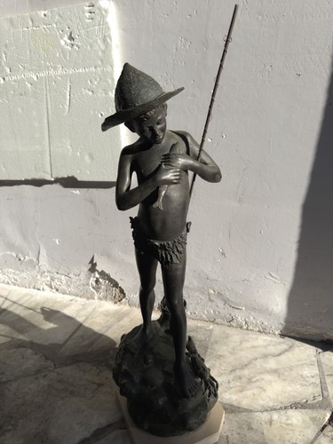Statua scultura bronzo - statua, in