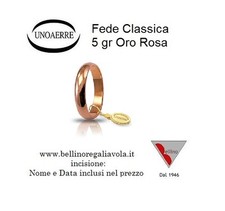 FEDE NUZIALE UNOAERRE 5 GR