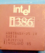 Old CPU INTEL 386DX-25 del 1985