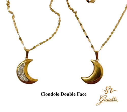 Collana specchiata con luna - collana,