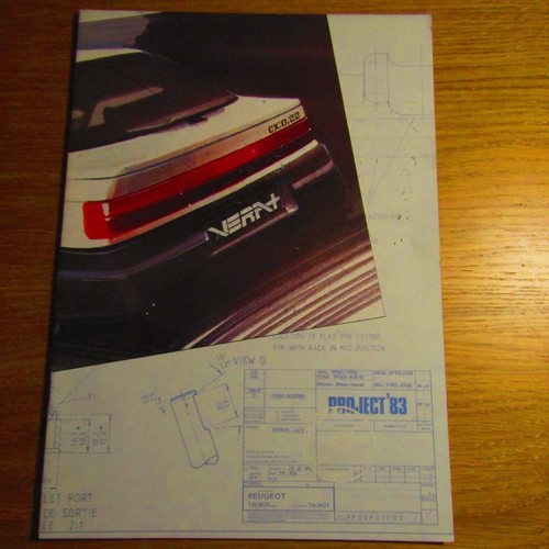 Peugeot talbot project 83 - peugeot,