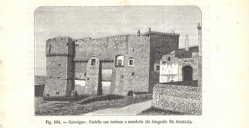 Stampa antica carovigno - antica, veduta