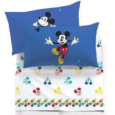 Completo letto UNA PIAZZA Caleffi  Disney Art. Mickey Retro N°153