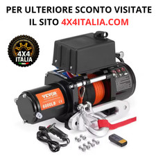 Verricello elettrico  Vevor 6000 LBS - 2722kg 12V - Cavo 15m