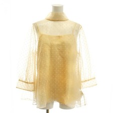 Camicia blusa CELFORD a pois floccata 38 beige da donna