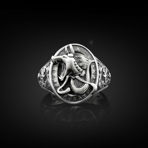 Anello uomo con - anello,