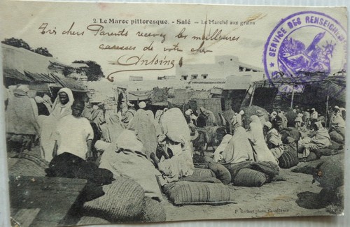 Salé cpa maroc marché - la, aux
