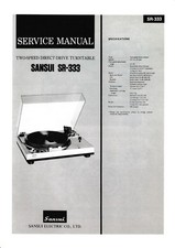 Service Manual-Anleitung für Sansui SR-333