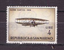 Francobolli San Marino 1962 Storia Aviazione 4 L MNH Glenn Curtiss SAS590