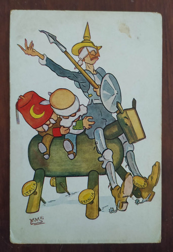 11373 cartolina satirica - 11373, wwi
