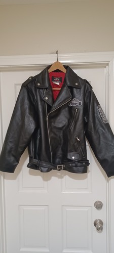 Giacca moto vintage orange - moto,