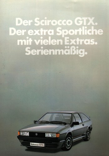 Prospekt scirocco gtx - vw,