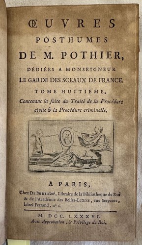 Posthumous works pothier - posthumous, m.