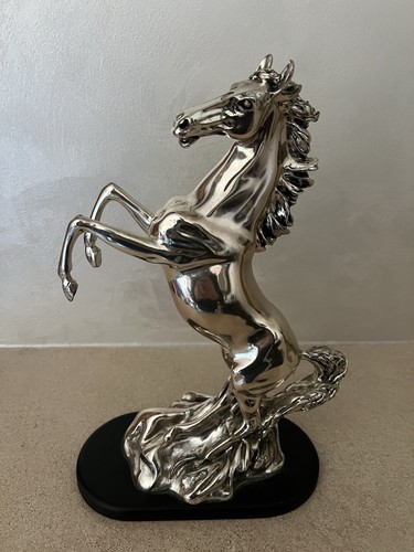 Statua cavallo argento - cavallo,