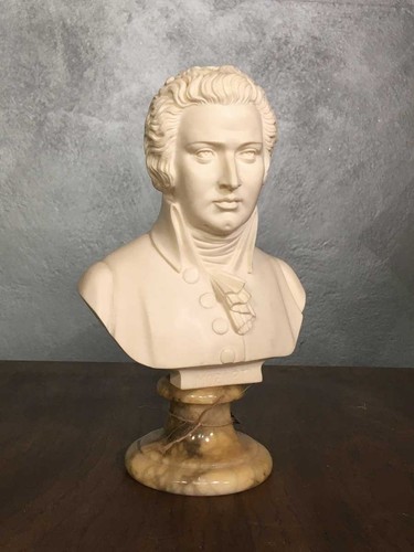 Busto polvere marmo mozart - di,