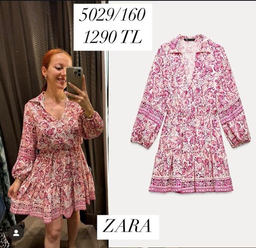 Abito donna zara rosa m - abito,