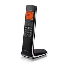 Telefono Cordless Brondi Lemure display illuminato vivavoce ident.chiamante nero