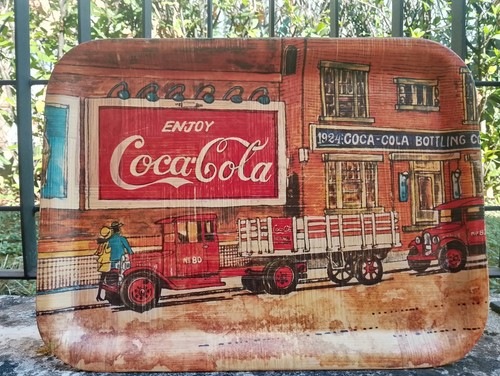 Vassoio bambù coca - in, coca-cola