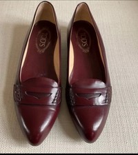 TOD'S - Mocassino - numero 37 - bordeaux bordeaux - pelle - come nuovo❗️