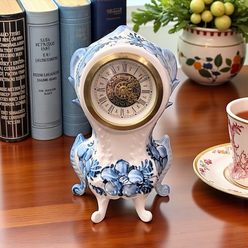 Orologio vintage delft dipinto - orologio,