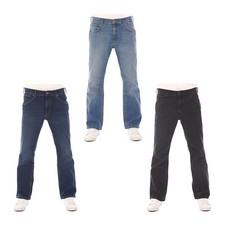 Wrangler Jeans Uomo Jacksville Pantaloni Jeans Cotone Bootcut Denim Stretch