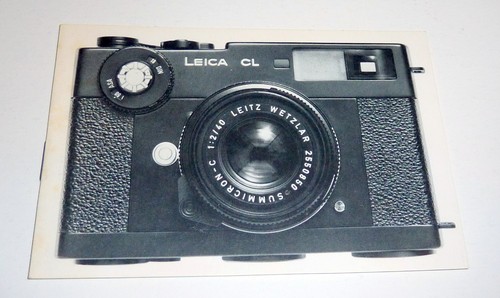 Brochure fotocamera vintage