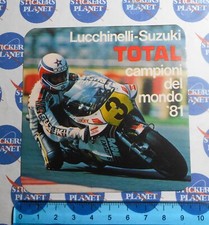 ADESIVO STICKER VINTAGE AUFKLEBER AUTOCOLLANT MOTO TUNING TOTAL LUCCHINELLI 1981
