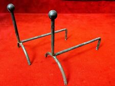 Coppia Di Alari In Ferro