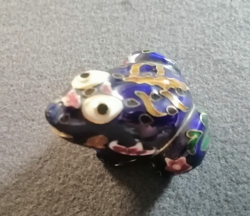 Rana portafortuna cloisonne - rana,