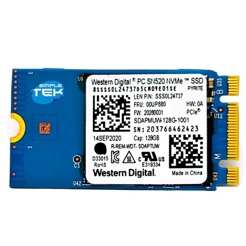 Sn520 ssd 2242 128gb - wd, m.2