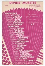 Spartito ANDRE' VERCHUREN Divine musette - 1954 Fisarmonica