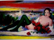 EZIO FARINELLI "ODALISCA CON