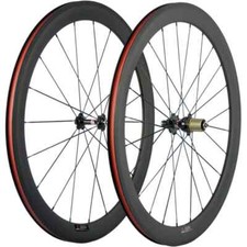 Set ruote bici da strada in carbonio profondità 38/50/60/88 mm clincher tubolare Novatec 271 mozzo