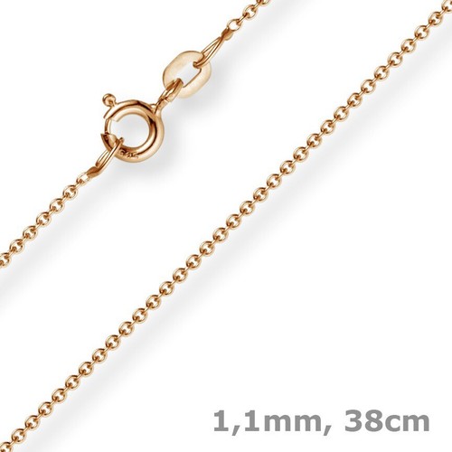 1mm catena ancora 750 - 1,1mm, oro