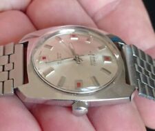 RENIS GENEVE CAL TISSOT 33,4mm meccanico orologio vintage acciaio Swiss Made 