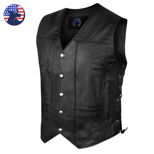 Gilet biker uomo - , pelle