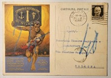 CARTOLINA STORICA - COMPAGNIA DI ASSICURAZIONE DI MILANO 1936 - ILL. METLICOVITZ