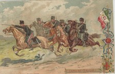 Cavalleggeri di Lodi 15° regg. Caricat - Savoia! - viaggiata 31-7-1917    -mgl23