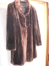 Pelliccia Vero Castoro marrone scuro Vintage Modello 3/4 Ottimo stato
