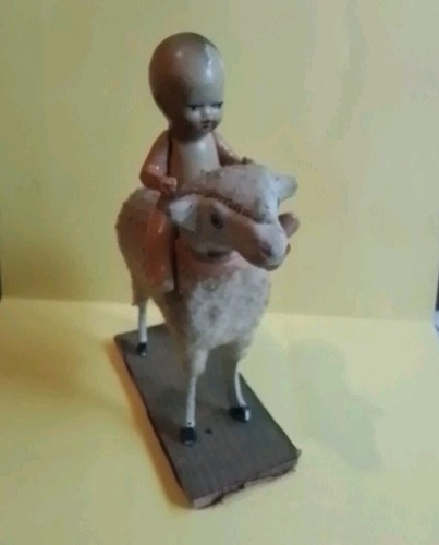 Pecora giocattolo antico e - pecora,