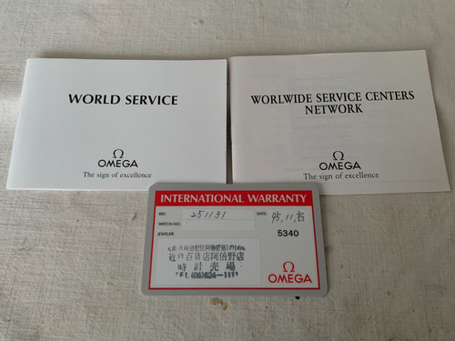 Omega seamaster 120m - 120m, card