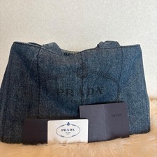 PRADA Canapa M Denim Triangle