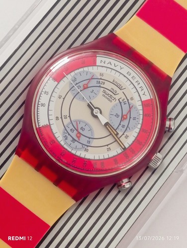 Swatch chrono 1991 navy - chrono,