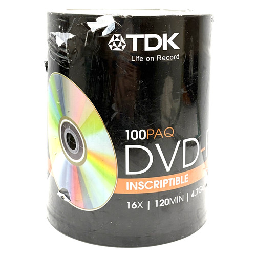 Tdk dvd confezione 100 - confezione,