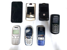 Stock di 7 cellulari vintage guasti motorola samsung nokia senza caricatore