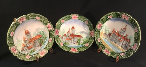 Antique austrian majolica wall - austrian,